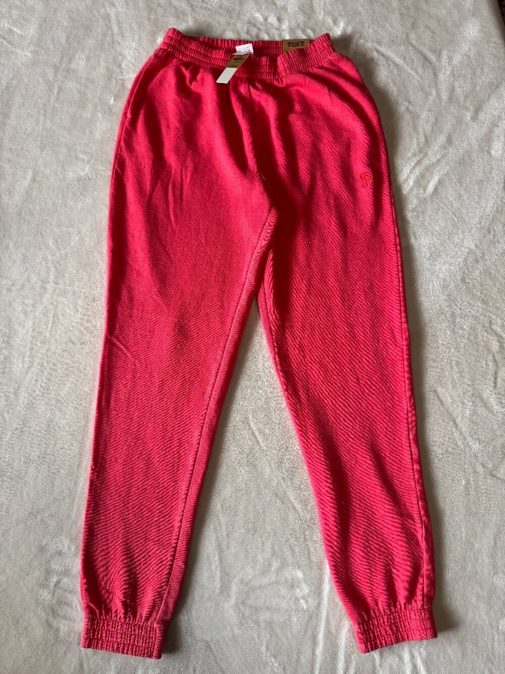 NWT Victoria’s Secret PINK Coral super comfy High Waist Campus Jogger Size XS